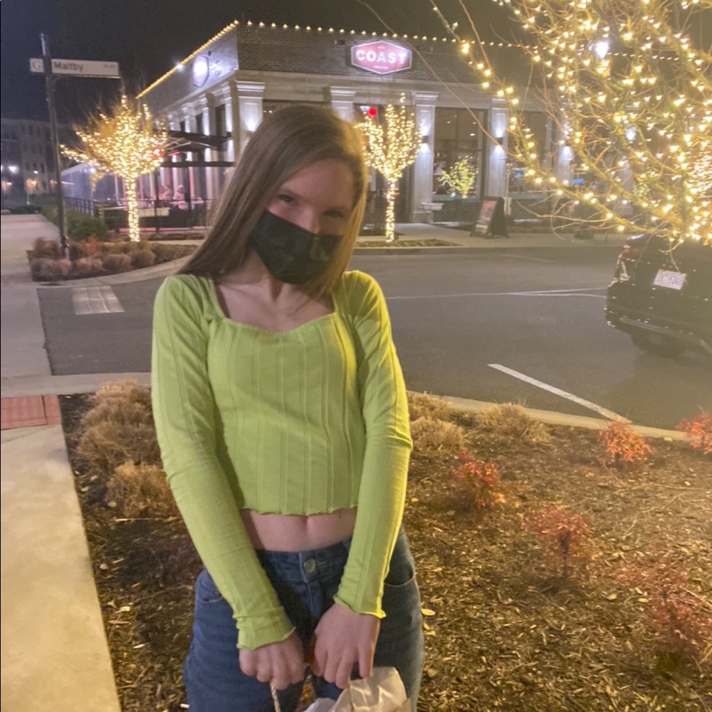 Urban Outfitters Cropped Long Sleeve Top